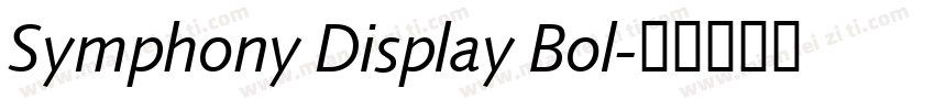 Symphony Display Bol字体转换
